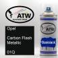 Preview: Opel, Carbon Flash Metallic, 01Q: 400ml Sprühdose, von ATW Autoteile West.